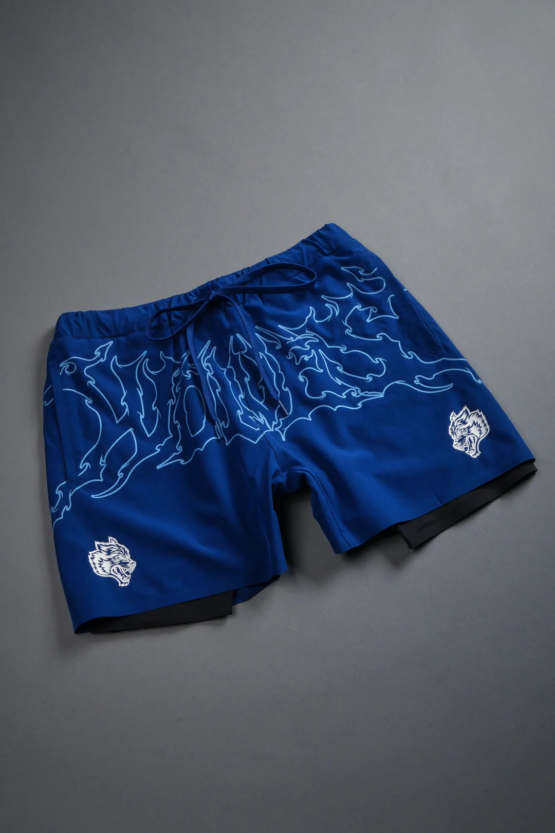 BLUE COMPRESSORED SHORTS