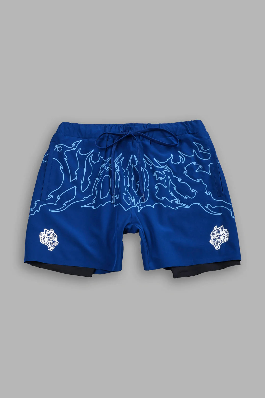 BLUE COMPRESSORED SHORTS